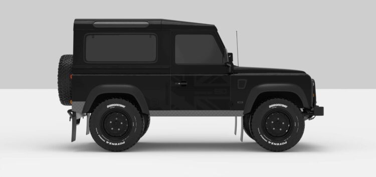 Defender Black -- Sticker -- Black