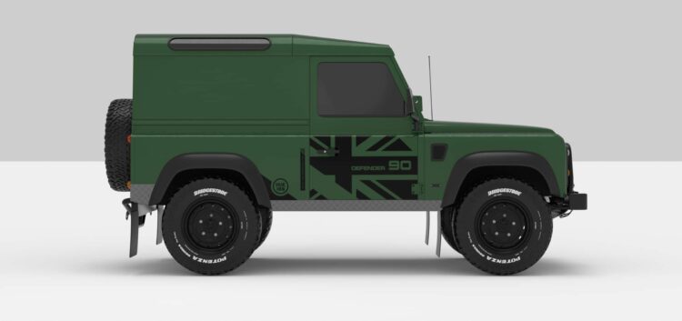 Defender Green -- Sticker -- Black