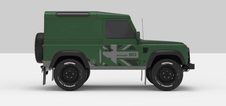 Defender Green -- Dark Grey / Ligth Grey