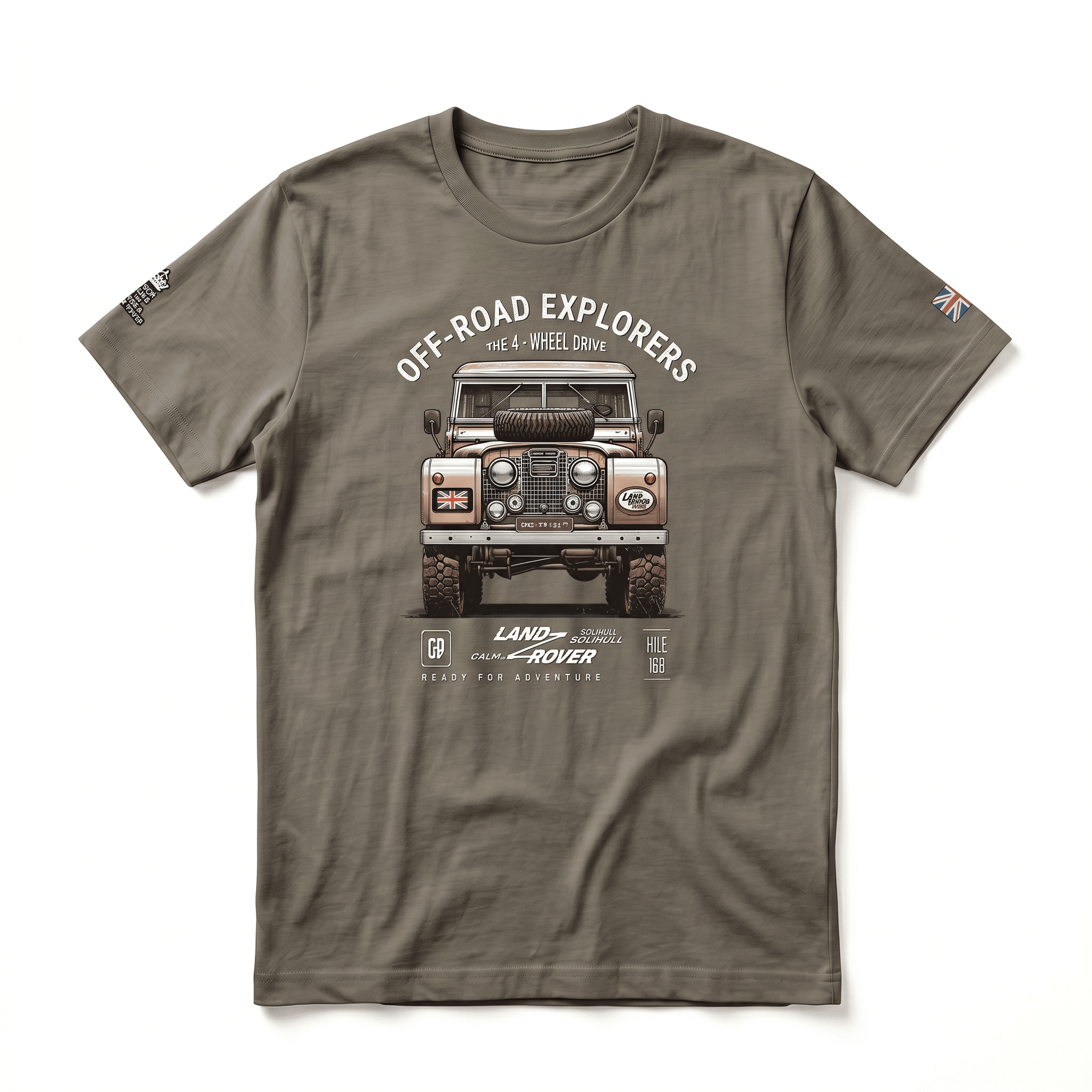 T-shirt-land-rover-ARMY-5f5849 T-shirt Land Rover Series / army
