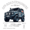 Motif t-shirt vintage land rover